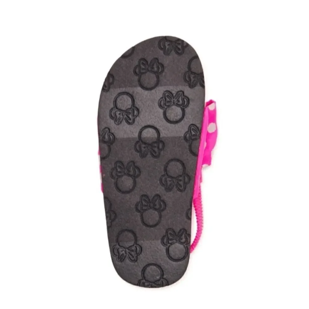 Baby Girls Disney Minnie Mouse Flip Flops Sandals Shoes Size 5/6